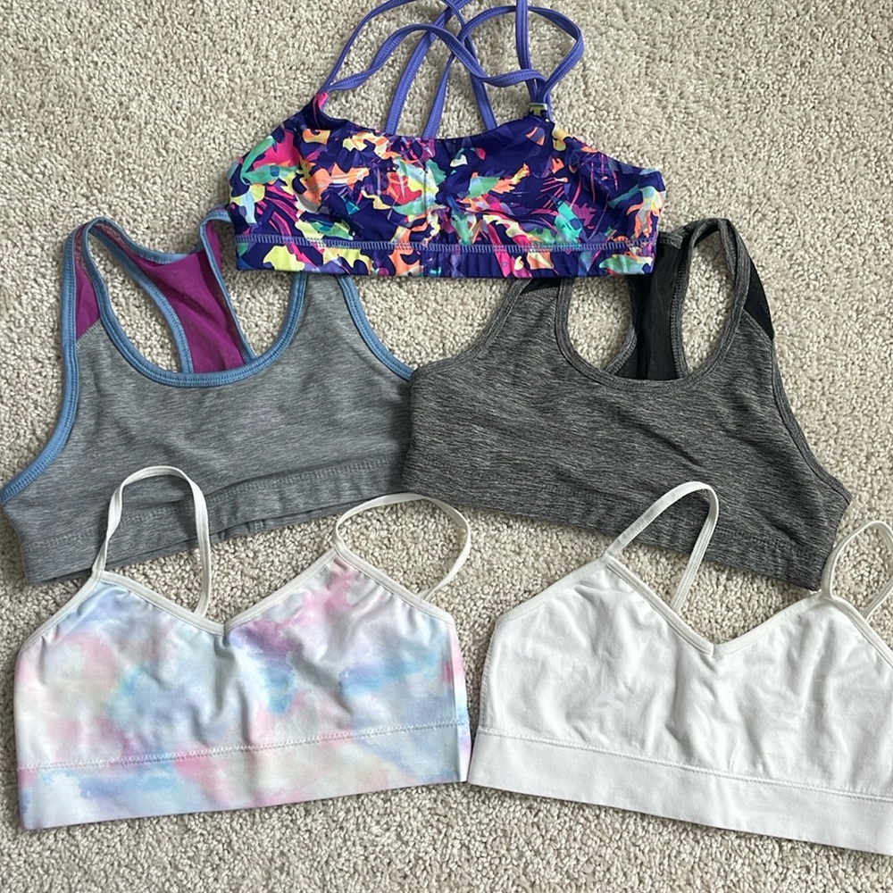 5 girls sports bras